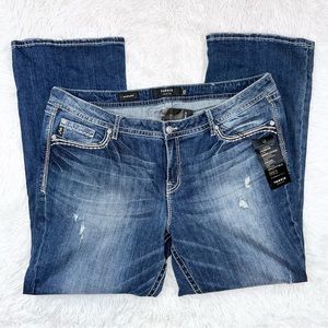 TORRID Women’s Premium Relaxed Bootcut Blue Denim Jeans Plus Size 22 NWT